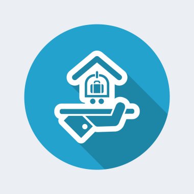 Otel ikonu. Bagaj servisi.