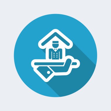 Otel ikonu. Porter servisi.