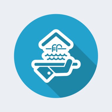 Otel ikonu. Yüzme Havuzu.