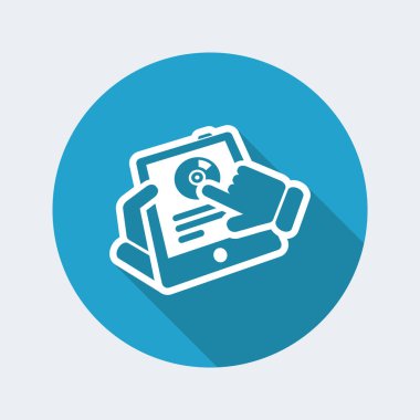 Tasarımcı tablet uygulama web simgesi