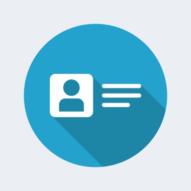 Kişisel hesap - vektör düz en az simgesi