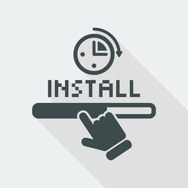 Snel installeren pictogram — Stockvector