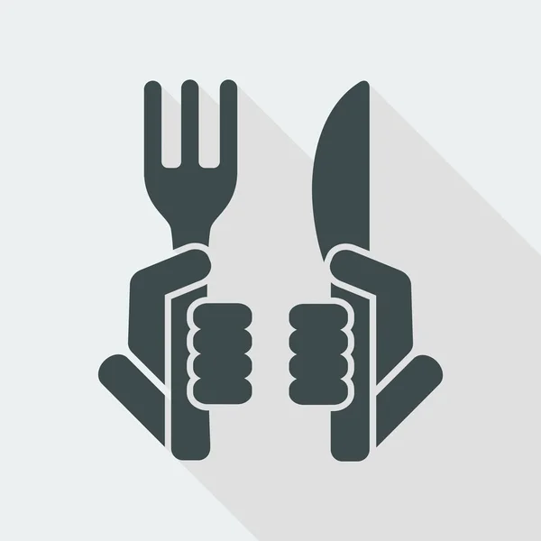 Ресторан минимальная икона — стоковый вектор