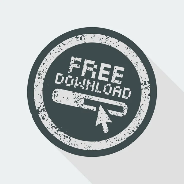 "Téléchargement gratuit "bouton — Image vectorielle