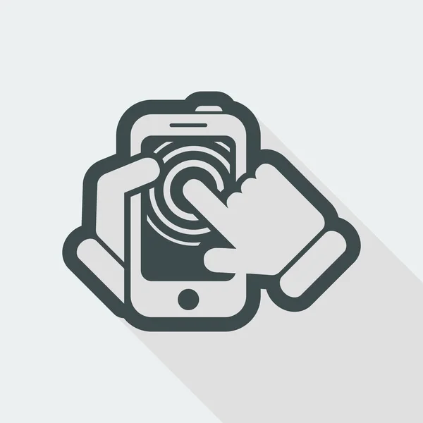 Smartphone touchscreen icon — Stock Vector