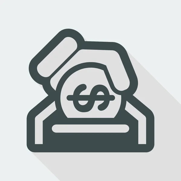 Icona della moneta commerciale — Vettoriale Stock