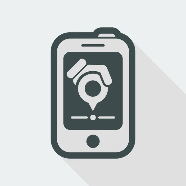 Icône système de navigation Smartphone — Image vectorielle