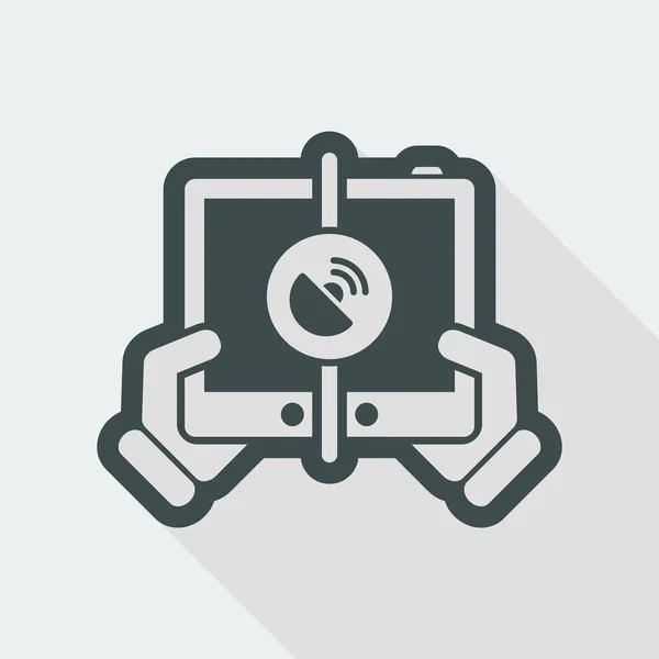 Device audio connection icon — Stock Vector