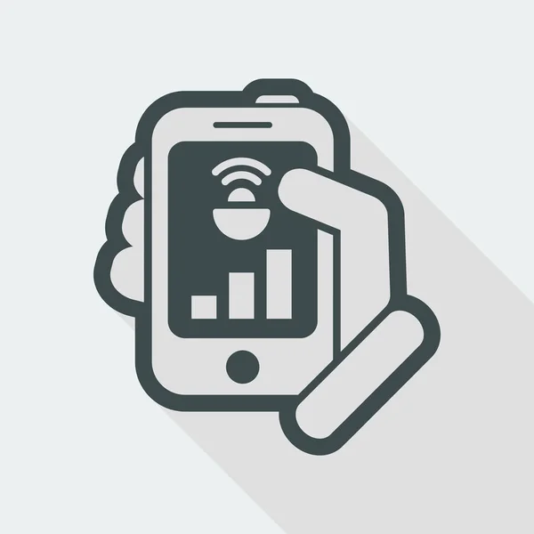 Smartphone connection icon — Stock Vector