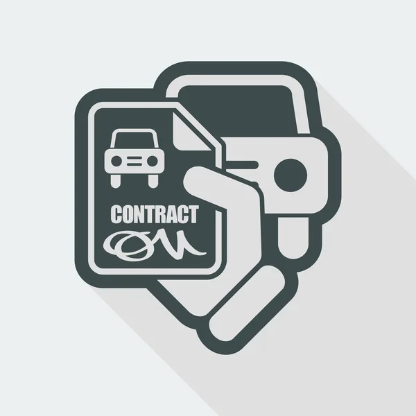 Icône du contrat illustration — Image vectorielle