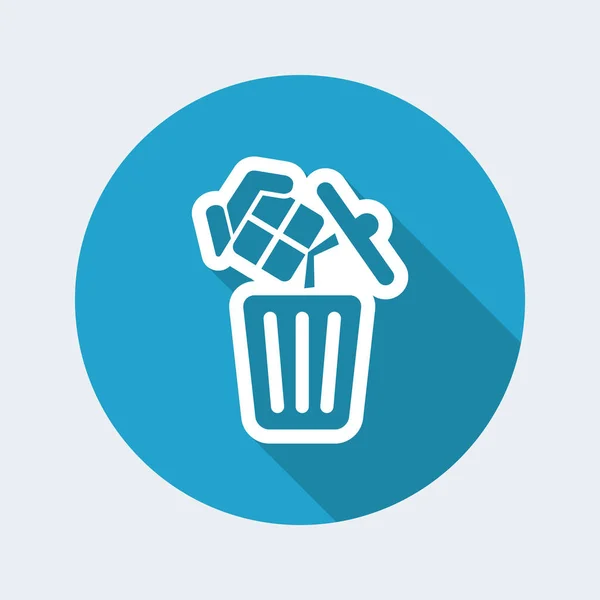 Çöp web simgesi — Stok Vektör