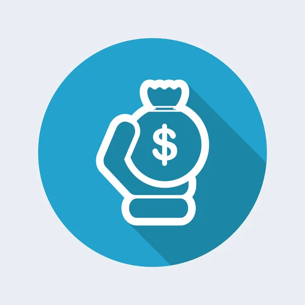 Money sac icon — Stock Vector