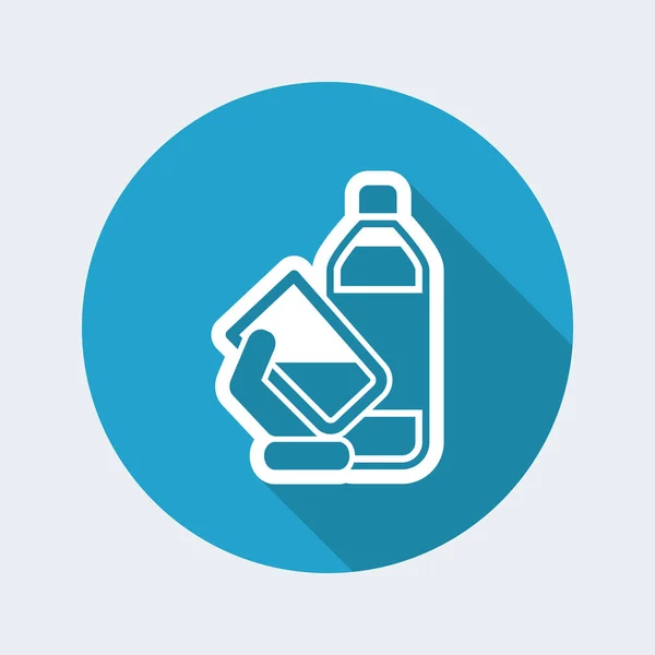 Icono de botella de agua — Vector de stock