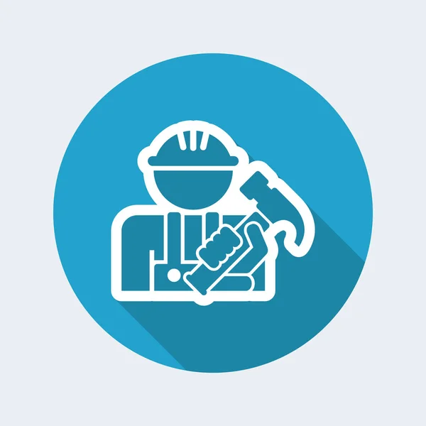 Worker icon illustration — Stock Vector
