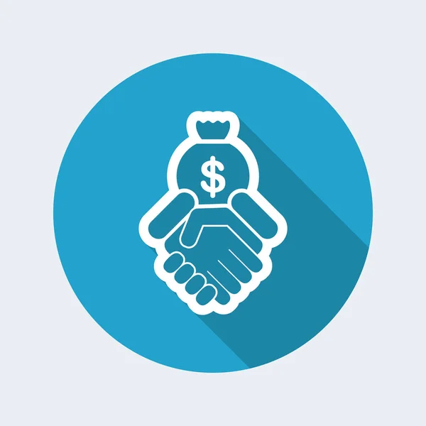 Financial agreement icon — Stock Vector