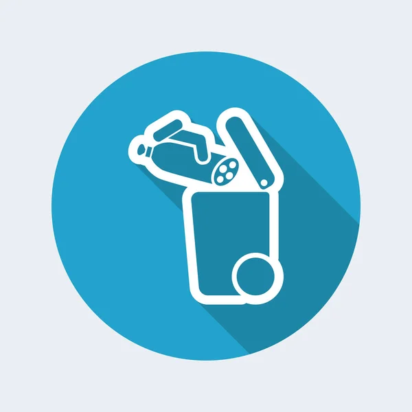 Separate waste collection icon — Stock Vector