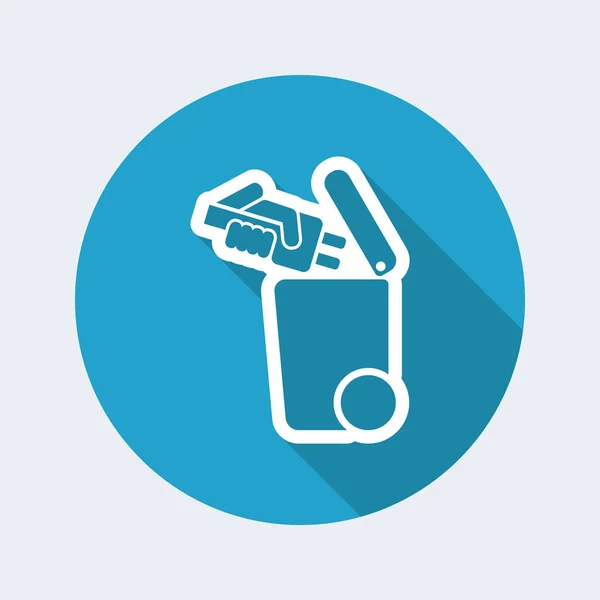 Separate waste collection icon — Stock Vector