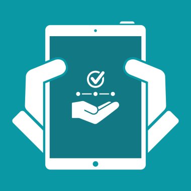 Ağ onay - Minimal vektör simgesi