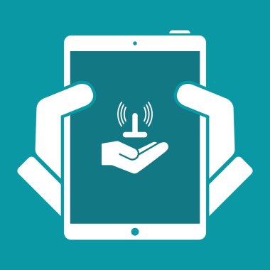 Hizmet sunuyoruz - Wi-fi ağ - Minimal simgesi