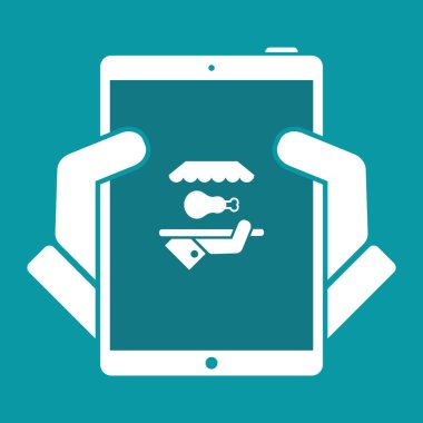 Et lokantası - vektör web simgesi