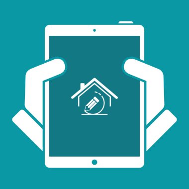 Ev tasarım - vektör web simgesi