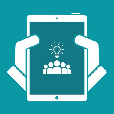 Fikirler takım çalışması - vektör web simgesi tarafından
