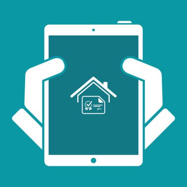 Evi belgesi - vektör web simgesi