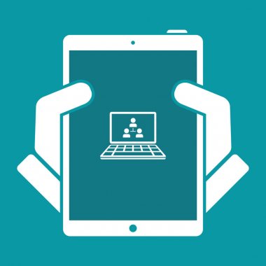 Dijital ağ - vektör web simgesi