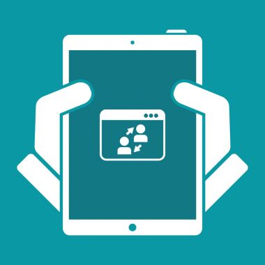 Dijital ağ - vektör web simgesi