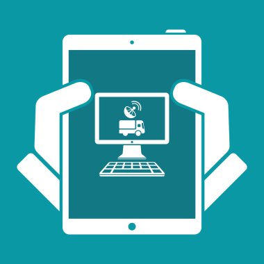 Uydu kumanda ile kamyon