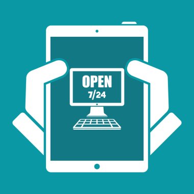 Web mağaza açık simgesi