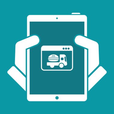 Fast food online teslimat simgesi