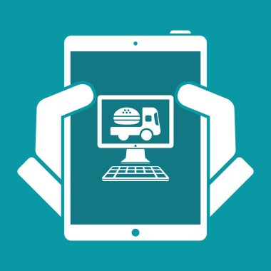 Fast food online teslimat simgesi