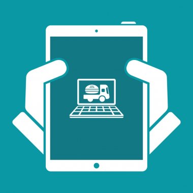 Fast food online teslimat simgesi