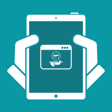 Online Bankacılık hizmetleri - vektör web simgesi