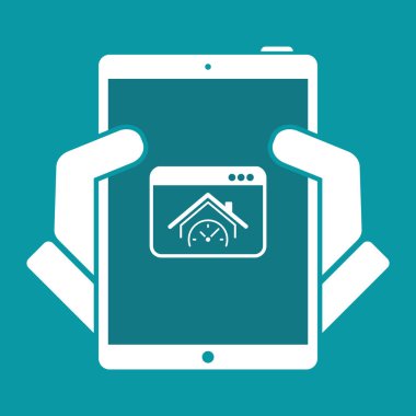 Son dakika Emlak internet promo - vektör simge hesaplama için