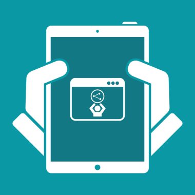 Network Kontrolü-simge bilgisayar Web sitesi için 