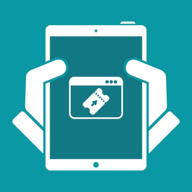 Online rezervasyon - simge bilgisayar Web sitesi için 