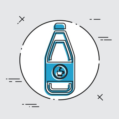 Tek izole kahve simgesi