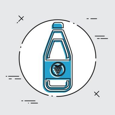 Tek izole şarap simge