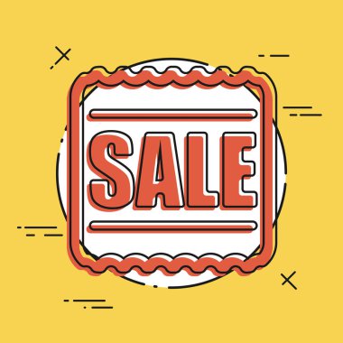 Tek izole Satılık simgesi