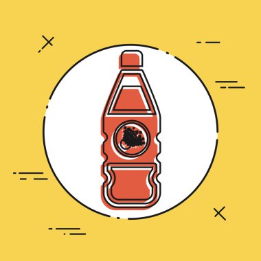 tehlikeli patlayıcı şişe simgesi