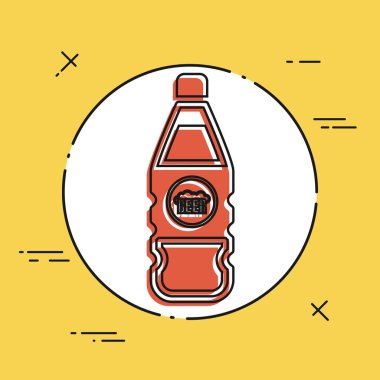 Tek izole bira simgesi