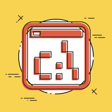  Tek izole piksel simgesi