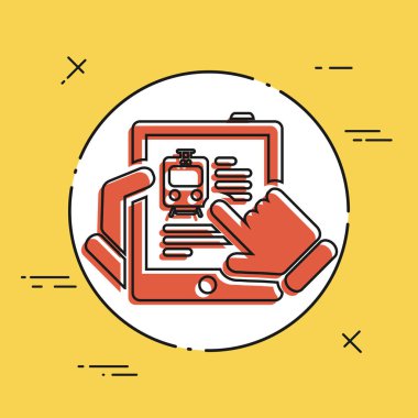 Tren Web sitesinde tablet