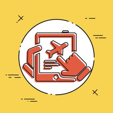 havayolu rezervasyon dikey Tablet