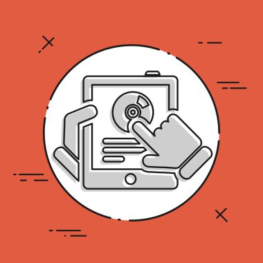 Tablet müzik simgesi