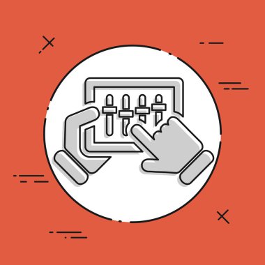 dokunmatik ekran karıştırıcı simgesini