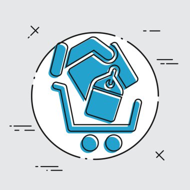 Alışveriş arabası simgesi 