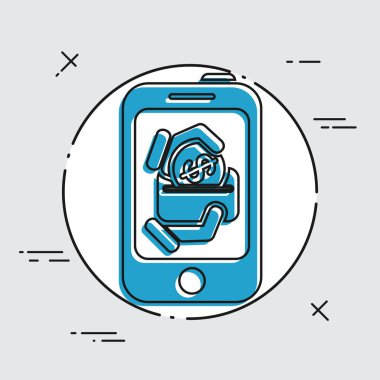 Mobil bankacılık simgesi